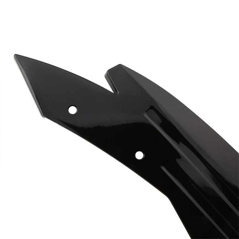 idain 2PCS Universal Rear Bumper Lip Diffuser Splitter Canard Protector Front Bumper Lip Body Kit Front Bumper Side Skirt Spoiler Splitter (Black) - Image 5